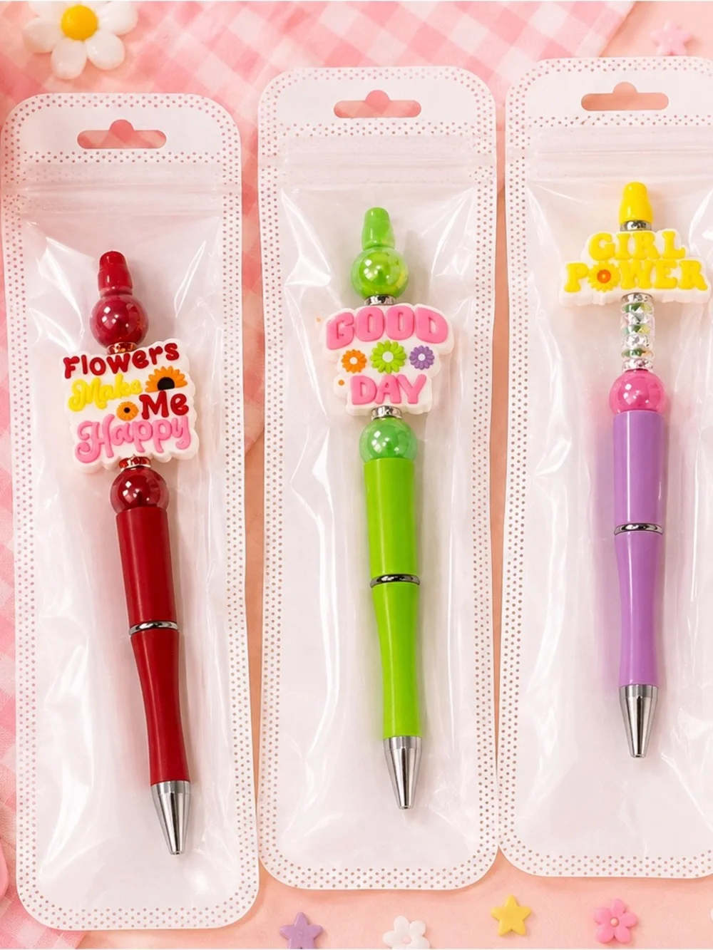 🌸✨ NEW Cute Inspirational Pens – Set of 3 ✨ 🌼